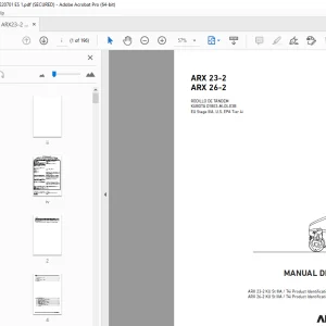 AMMANN ARX 23-2 ARX 26-2 RODILLO DE TÁNDEM MANUAL DE MANEJO PDF