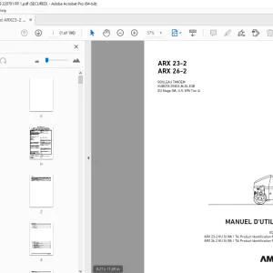 AMMANN ARX 23-2 ARX 26-2 ROULEAU TANDEM MANUEL D'UTILISATION PDF