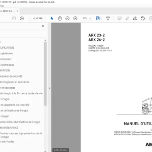 AMMANN ARX 23-2 ARX 26-2 ROULEAU TANDEM MANUEL D'UTILISATION PDF