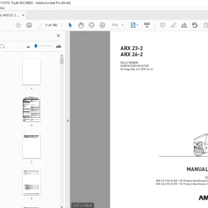 AMMANN ARX 23-2 ARX 26-2 RULLO TANDEM MANUALE D’USO PDF