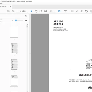 AMMANN ARX 23-2 ARX 26-2 TANDEMOVÝ VÁLEC DÍLENSKÁ PŘÍRUČKA PDF
