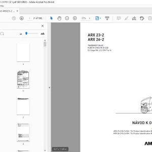 AMMANN ARX 23-2 ARX 26-2 TANDEMOVÝ VÁLEC NÁVOD K OBSLUZE PDF