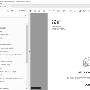AMMANN ARX 23-2 ARX 26-2 TANDEMOVÝ VÁLEC NÁVOD K OBSLUZE PDF