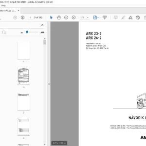 AMMANN ARX 23-2 ARX 26-2 TANDEMOVÝ VÁLEC NÁVOD K OBSLUZE PDF