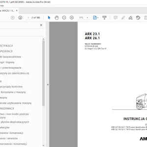 AMMANN ARX 23.1 ARX 26.1 INSTRUKCJA OBSŁUGI PDF