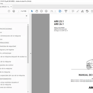 AMMANN ARX 23.1 ARX 26.1 MANUAL DE MANEJO PDF