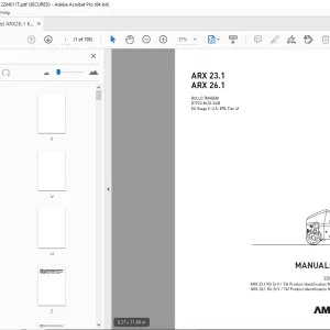 AMMANN ARX 23.1 ARX 26.1 MANUALE D’USO PDF