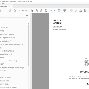 AMMANN ARX 23.1 ARX 26.1 NÁVOD K OBSLUZE PDF