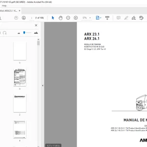 AMMANN ARX 23.1 ARX 26.1 RODILLO DE TÁNDEM MANUAL PDF