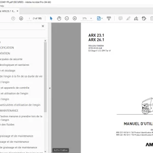 AMMANN ARX 23.1 ARX 26.1 ROULEAU TANDEM MANUEL PDF