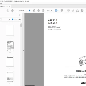 AMMANN ARX 23.1 ARX 26.1 RULLO TANDEM MANUALE D’USO PDF