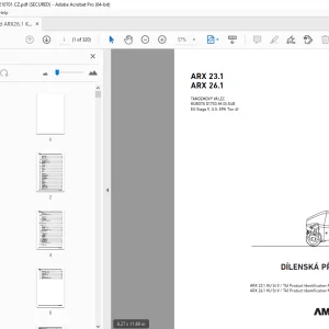 AMMANN ARX 23.1 ARX 26.1 TANDEMOVÝ VÁLEC DÍLENSKÁ PŘÍRUČKA PDF