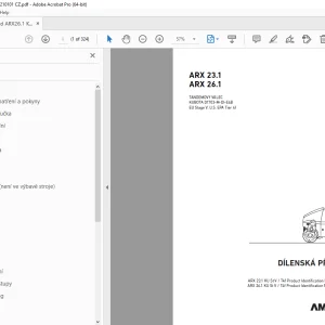 AMMANN ARX 23.1 ARX 26.1 TANDEMOVÝ VÁLEC DÍLENSKÁ PŘÍRUČKA PDF