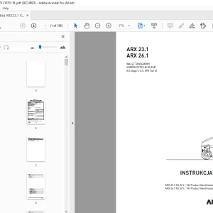 AMMANN ARX 23.1 ARX 26.1 WALEC TANDEMOWY INSTRUKCJA OBSŁUGI PDF