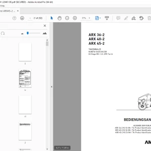 AMMANN ARX 36-2 ARX 40-2 ARX 45-2 BEDIENUNGSANLEITUNG PDF