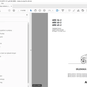 AMMANN ARX 36-2 ARX 40-2 ARX 45-2 DÍLENSKÁ PŘÍRUČKA PDF