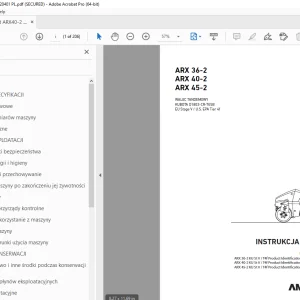 AMMANN ARX 36-2 ARX 40-2 ARX 45-2 INSTRUKCJA OBSŁUGI PDF