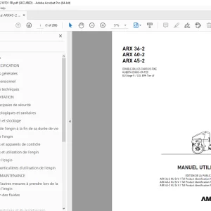 AMMANN ARX 36-2 ARX 40-2 ARX 45-2 MANUEL UTILISATEUR PDF