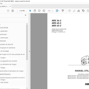 AMMANN ARX 36-2 ARX 40-2 ARX 45-2 MANUEL UTILISATEUR PDF