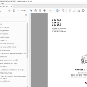 AMMANN ARX 36-2 ARX 40-2 ARX 45-2 MANUEL UTILISATEUR PDF