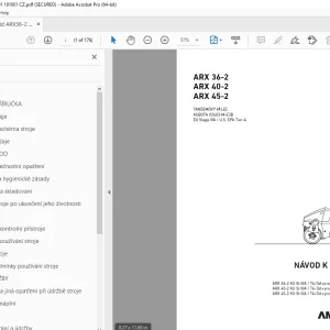 AMMANN ARX 36-2 ARX 40-2 ARX 45-2 NÁVOD K OBSLUZE PDF