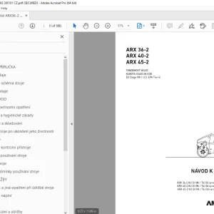 AMMANN ARX 36-2 ARX 40-2 ARX 45-2 NÁVOD K OBSLUZE PDF