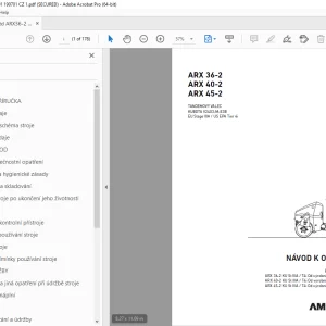 AMMANN ARX 36-2 ARX 40-2 ARX 45-2 NÁVOD K OBSLUZE PDF