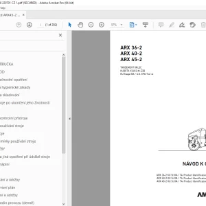 AMMANN ARX 36-2 ARX 40-2 ARX 45-2 NÁVOD K OBSLUZE PDF