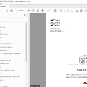 AMMANN ARX 36-2 ARX 40-2 ARX 45-2 NÁVOD K OBSLUZE PDF