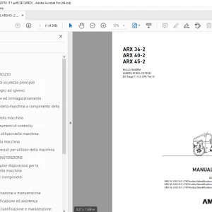AMMANN ARX 36-2 ARX 40-2 ARX 45-2  RULLO TANDEM MANUALE PDF