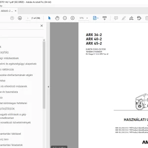 AMMANN ARX 36-2 ARX 40-2 HASZNÁLATI UTASÍTÁS PDF