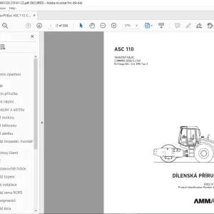 AMMANN ASC 110 DÍLENSKÁ PŘÍRUČKA 3001328 PDF