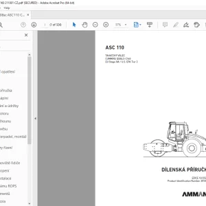 AMMANN ASC 110 DÍLENSKÁ PŘÍRUČKA 3018160 PDF