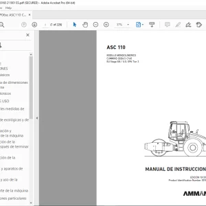 AMMANN ASC 110 MANUAL DE INSTRUCCIONES 3018160 PDF