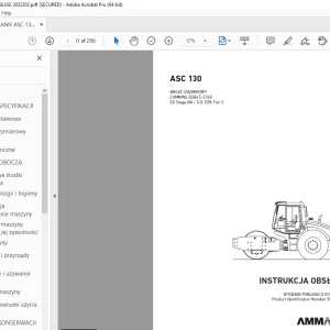 AMMANN ASC 130 INSTRUKCJA OBSŁUGI 3022302 PDF