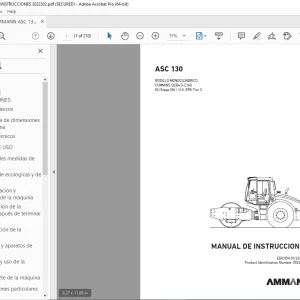 AMMANN ASC 130 MANUAL DE INSTRUCCIONES 3022302 PDF