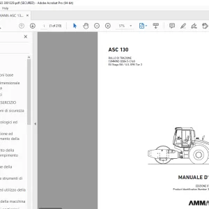 AMMANN ASC 130 MANUALE D‘USO 3001329 PDF