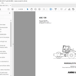 AMMANN ASC 130 MANUALE D‘USO 3022302 PDF