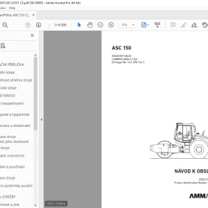 AMMANN ASC 150 NÁVOD K OBSLUZE 3001330 PDF