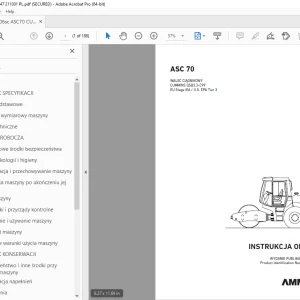 AMMANN ASC 70 INSTRUKCJA OBSŁUGI 3016547 PDF