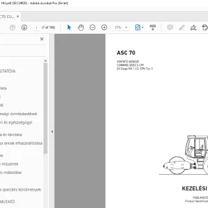 AMMANN ASC 70 KEZELÉSI UTASÍTÁS 3003606 PDF