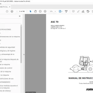 AMMANN ASC 70 MANUAL DE INSTRUCCIONES 3003606 PDF