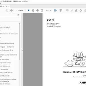 AMMANN ASC 70 MANUAL DE INSTRUCCIONES 3016547 PDF