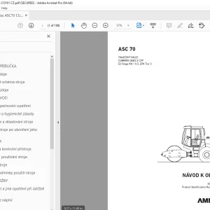 AMMANN ASC 70 NÁVOD K OBSLUZE 3003606 PDF