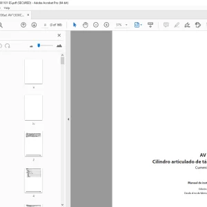 AMMANN AV 130 X Cilindro articulado de tándem Manual de instrucciones 00024 PDF