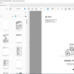 AMMANN AV 70 X DOUBLE BILLES CHÂSSIS FIXE MANUEL UTILISATEUR 3003159 PDF