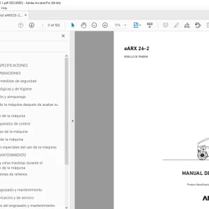 AMMANN eARX 26-2 RODILLO DE TÁNDEM MANUAL DE MANEJO 3000000 PDF