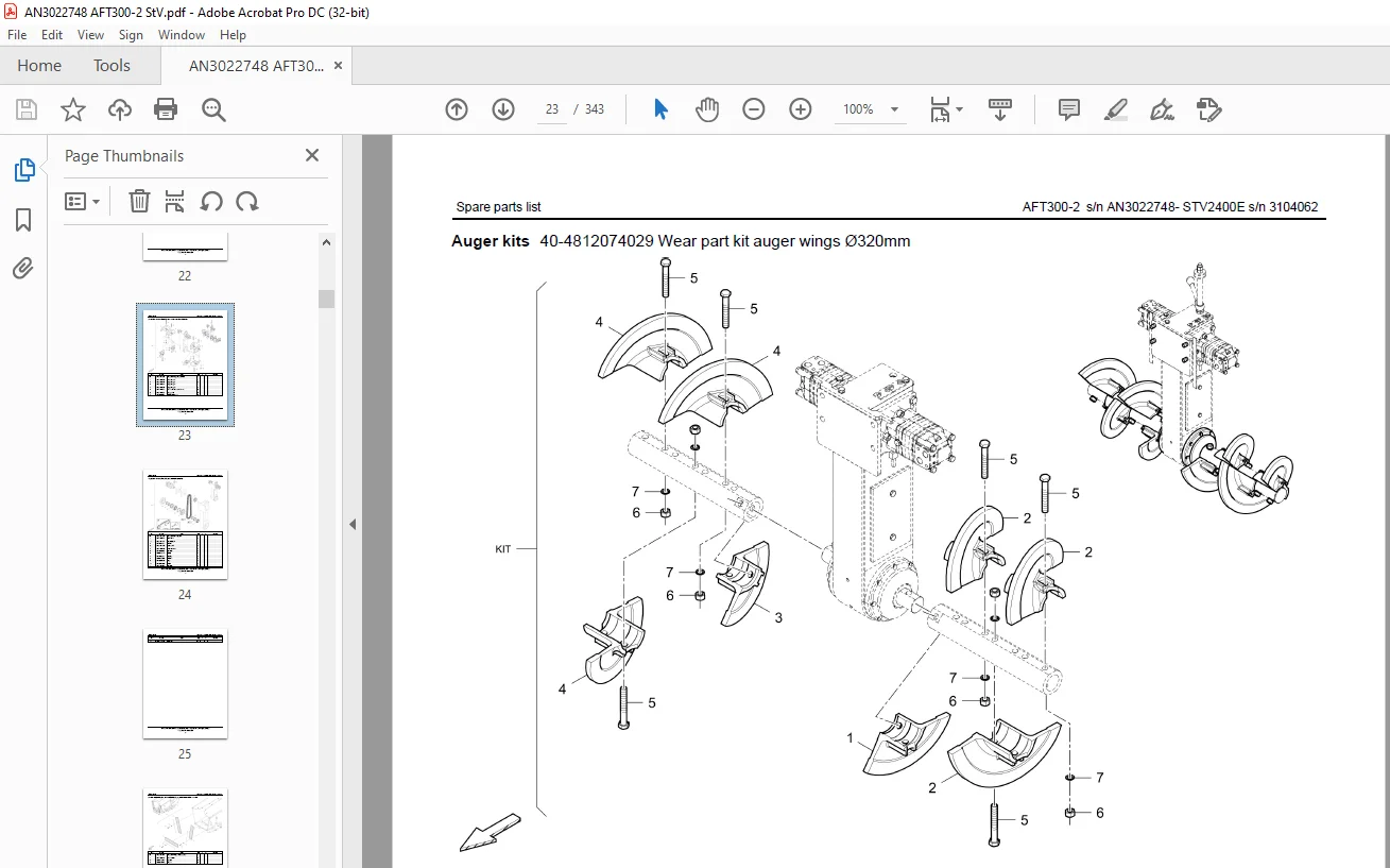 Ammann AFT 300-2 Deutz Stage V Parts Catalogue Manual PDF - Image 4