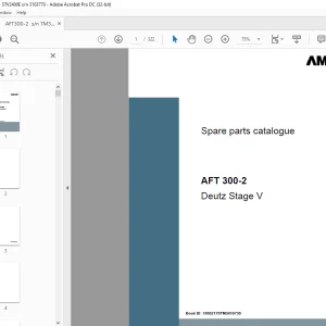 Ammann AFT 300-2 sn TM3010735 - STV 2400 E sn 3103770 Parts Manual PDF