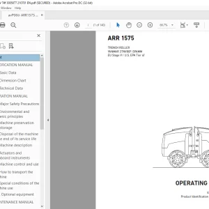 Ammann ARR 1575 Trench Roller Operating Manual 3005077 - PDF DOWNLOAD